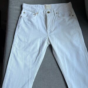 Sid Mashburn White Corduroy Straight Leg Pant